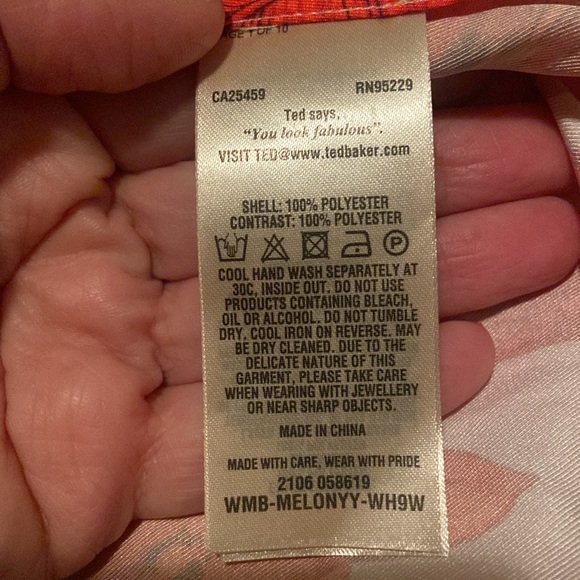 NWT Ted Baker Wrap Top - Picture 5 of 6